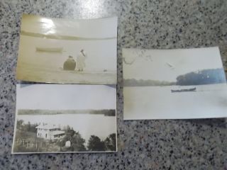 3 Ca.  1915 Photographs Of Queechy Lake,  Canaan,  Ny Columbia Co.  Ny