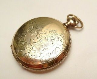 Antique Ornate 1900s Gold Filled Hunter Pocket Watch Case Only (30.  7g)