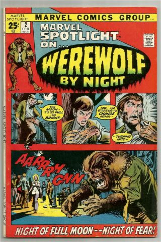 1972 Marvel Spotlight 2 - 1st Appearance Of Werewolf By Night