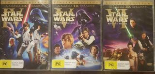 Star Wars Trilogy Rare 2 - Disc Dvd Theatrical Vintage Versions Iv V Vi
