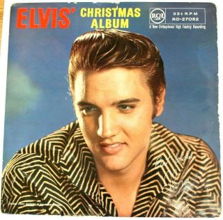 Ex/ex Elvis Christmas Album Presley Vinyl Lp Rca Rd 27052 Silver Spot Mono