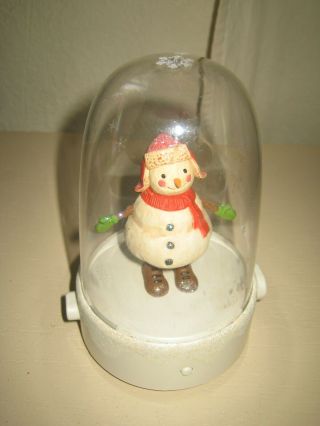 Hallmark 2012 Happy Tappers Snowman Christmas Animated Musical Dancing W/battery