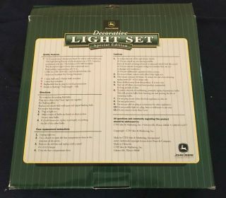 John Deere Decorative Light Set for Patio,  Party or Holiday - Special Edition 2
