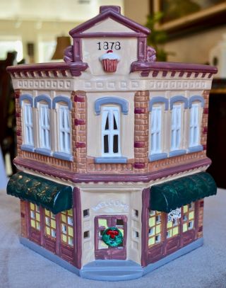 Dept 56 Christmas Snow Village Corner Bakery Building 50776 1986 w Box 2