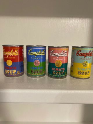 Set Of (4) Andy Warhol 2012 Limited Edition Campbell 