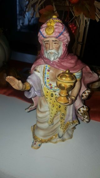 Fitz & Floyd Classics 2001 Nativity Figurine Arabian Wise Man