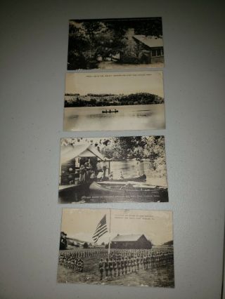 Vintage Camp Archbald Girl Scout Camp Kingsley Pa Postcards
