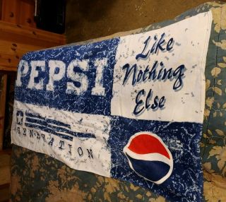 Vintage 90’s Pepsi Generation Beach Towel 29 " X 59 "