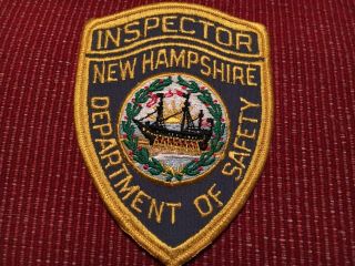 Dept.  Of Public Safety Hampshire Police Patch Inspector