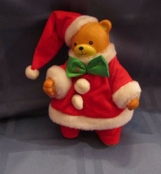 Htf Lucy And Me Santa Claus Bear 5 " Doll Signed By Lucy Rigg