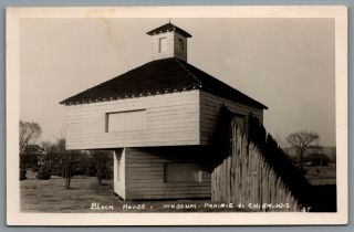 Postcard Rppc Prairie Du Chien Wi C1930s Blockhouse Museum Fort Crawford