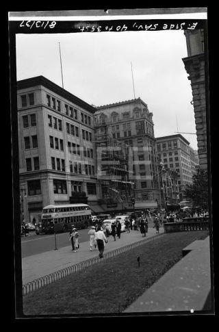 1937 40th Ave 35th St Manhattan Nyc York City Old Photo Negative S201