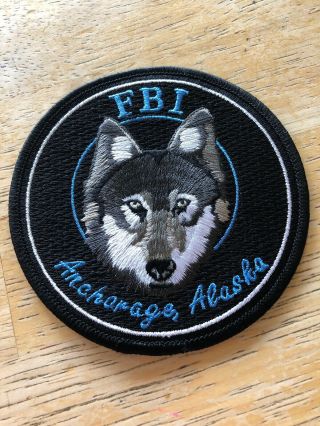 Fbi Anchorage Alaska Police Patch Wolf Vicki White Enterprises Vhtf Rare