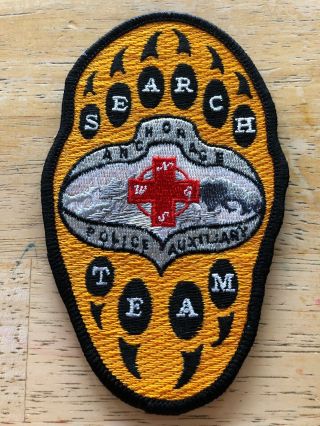 Anchorage Alaska Police Auxiliary Search Team Shoulder Patch Rare Superior Insig