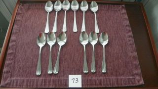 Set Of 12 Stanley Roberts Jefferson Manor Teaspoons Rogers Co.  Stainless