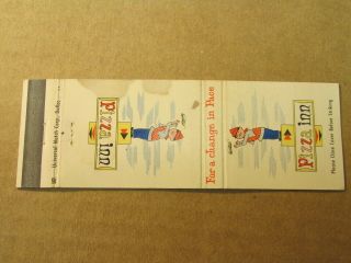 J528 Matchbook Cover Pizza Inn Dallas Tx Texas Stained