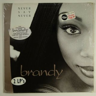 Brandy " Never Say Never " R&b Hip Hop 2xlp Atlantic