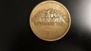 John Deere Tractor 1984 Calendar Medallion Series Bronze Danbury Ct Large Coin