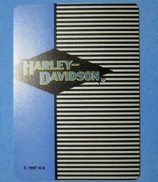 Harley Davidson 1997 Single Swap Playing Card (Wild Card) Joker - 1 card 2