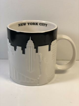 Starbucks Collector Series Mug York City Raised Relief 18oz 2012