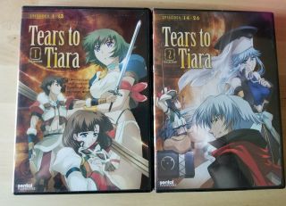Tears To Tiara Fantasy Anime Complete Series 26 Episodes On 4 Dvds 2 Cases