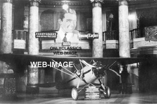 1930 Rialto Movie Theater Lobby - Airplane Aviation Display Photo Young Eagles