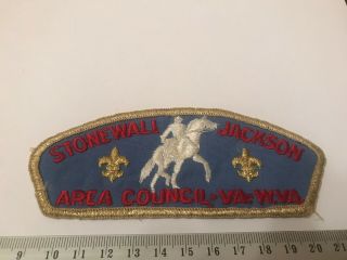 Stonewall Jackson Area Council Ta4 Virginia Csp 1977 50th Anniversary Bsa Scout