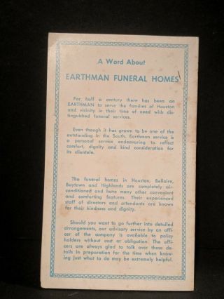 Earthman ' s Life Insurance Needle Book Advertisement 2