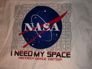 Nasa I Need My Space Kennedy Space Center T Shirt Xlarge