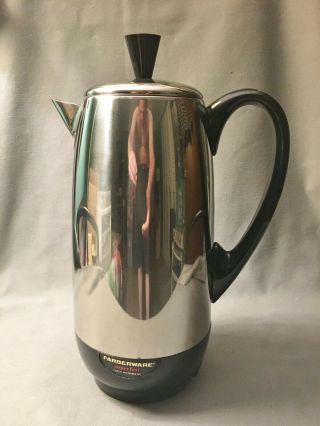 Vintage Farberware 2 - 12 Cup Superfast Coffee Pot Electric Percolator 142 Usa