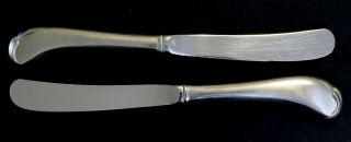 2 Oneida American Colonial Stainless Pistol Grip Knives