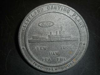Vintage Ford Cleveland Casting Plant (foundry) Commemorative Medallion