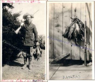 1917 Kansas Man Hunter Pump Shotgun Bagged Mallard/wood/teal Duck Birds Photos