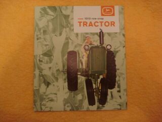1963 John Deere 1010 Row Crop Tractor Brochure