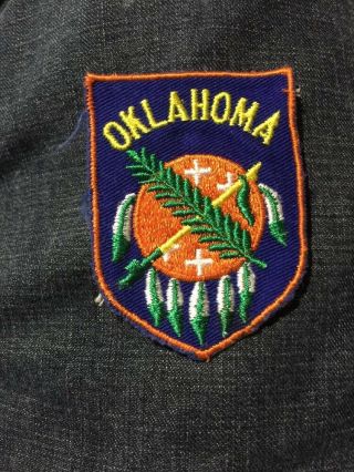21014 Vintage Oklahoma Indian Reservation Police Patch