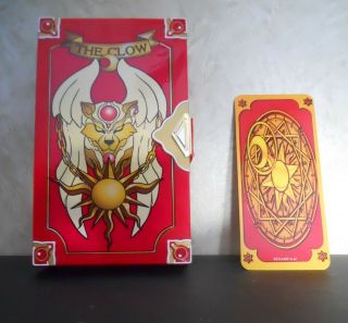 The Clow Captor Sakura 52 Cards In Plastic Clasp Book Box Cardcaptor