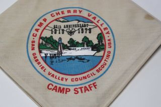 D21 Bsa Neckerchief Camp Cherry Valley 1979 Staff,  San Gabriel Valley California