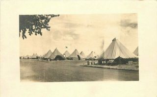 C - 1910 Fort Logan Colorado Military Tent Camp Rppc Photo Postcard 10031