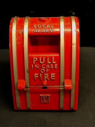 Vintage Pull Down Fire Alarm - Glass Still Intact