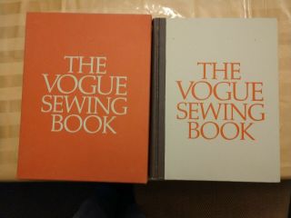 Vintage 1970 The Vogue Sewing Book W/slipcover {1st Edition} Very Good Cond
