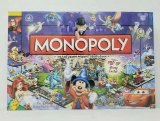 Monopoly Disney Theme Park Edition Iii W/ Pop - Up Castle Game