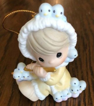 Precious Moments 12 Days Of Christmas Ornament Day 11 " Piping In Perfect Harmony