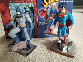 Superman and Batman Mini Statues DC Direct Jim Lee 2