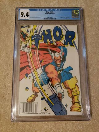 Mighty Thor 337 Cgc 9.  4 Freshly Graded Marvel Comic 1st Beta Ray Bill