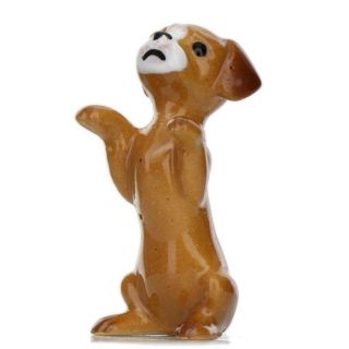 Hagen Renaker Dog Puppy Begging Ceramic Figurine