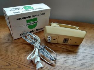 Vintage Hamilton Beach Scovill Portable Hand Mixer Model 103g
