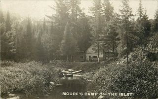 C1910 Rppc; Boy In Row Boat,  Moore 