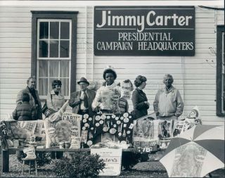 Press Photo Jimmy Carter Presidential Campaign Headquarters Plains Ga