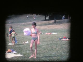 8 8mm Movie Video Film Reel Mansfield Ohio Girl Scouts Swimming Bikini Top