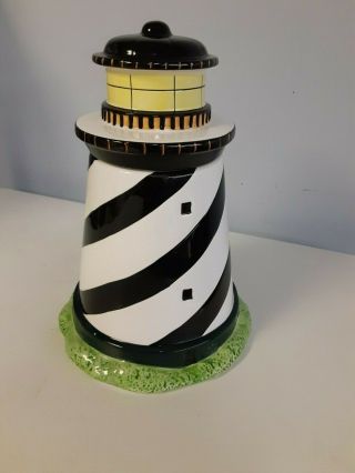 1998 Coastal Breeze Warren Kimble Lighthouse Cookie Jar By Sakura - Retired